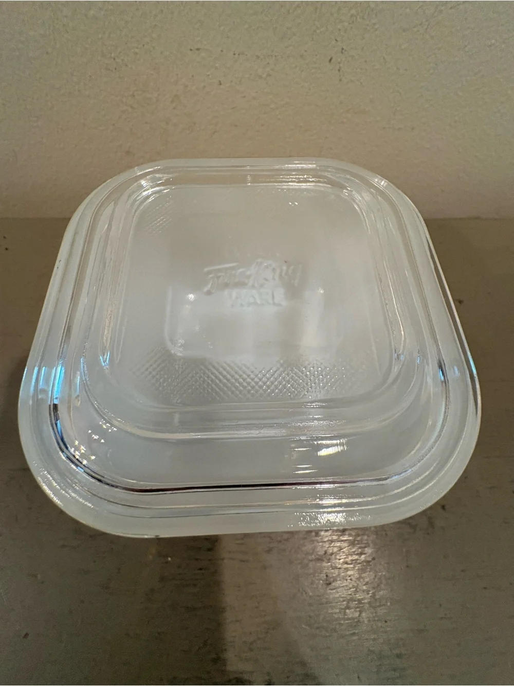 VTG Fire King Square Milk Grass Refrigerator Dish